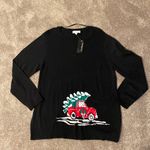 kim rogers  Black Christmas Car Sweater NWT SIZE XL Photo 0