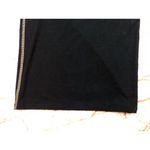 J.Jill Stretch Wide Leg Crop Pants Womens XL Black Pull on Rayon Knit Tan Stitch Photo 3