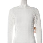 Reformation  - Dee Dress Ivory/White Textured Long Sleeve Size Medium NWT Photo 5