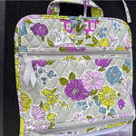 Vera Bradley  Floral Quilted Travel Bag - Purple, Green, Blue Photo 2