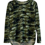 Bobbie Brooks Ladies Soft Camouflage Long Sleeve Top Large Green Photo 0