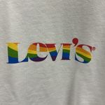 Levi's  White Relaxed Graphic Logo Crew Neck Cotton Long Sleeve Sweatshirt Large Photo 8