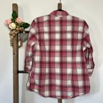 Carhartt 3/4 Sleeve Button Up Shirt Pink Plaid Size Medium Photo 2
