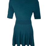 Candie's Candie’s Fit & Flare Sweater Dress Textured Knit Teal XS Juniors Photo 1