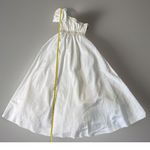 Mike Benet White Formal Gown One Shoulder Beaded Bodice Vintage 60 70 Dress 8 Blue Photo 11