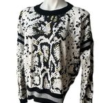 Jamison Snake Varsity Pullover, Sz L Black Size L Photo 6