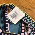 kiini NWT Flor Teal multi Crocheted Swimsuit bikini swim set size L specks Photo 10