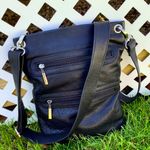 Genuine leather crossbody/ messenger bag 🌹 Black Photo 7