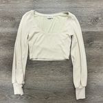 Aritzia Babaton Paxton Long Sleeve Shirt Silver Birch Bouleau Argent Photo 1