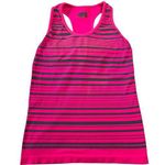 Athleta Scoop Neck Stripe Racerback Tank Top w/ Shelf Bra Size Small Workout Gym Photo 0