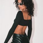 Princess Polly  Black Fitted Bustier Long sleeve Photo 3