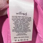 Wilfred  Aritzia Mademoiselle‎ Satin V-Neck Wrap Mini Dress in Bubble Pink Medium Photo 13