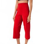 Lululemon Align Wide Leg Crop Legging Pants Red Women's Size 4 23" Inseam Photo 2