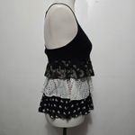 SUPRÉ Y2K Black Ruffled Tiered Cami Tank Top Size M Goth Emo Whimsigoth Size M Photo 3