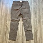 Eileen Fisher  Organic Cotton Brown Slim Knit Ankle Pants Size S Photo 1