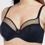 Chantelle Mesh Bra soft cup full figure womens Navy Blue (size 36DDDD) comfy Photo 0