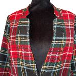 Appleseed's Petite Tartan Blazer Women’s Size 14P Multi Colors Lined Dressy Red Photo 1