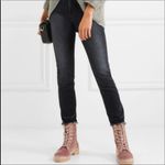 Stuart Weitzman  Metermaid Velvet Combat‎ Boots in Candy Pink Size 7.5 Photo 1