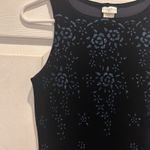 Finesse Vintage 90s Y2K Womens Tank Dress‎ Sz Small Navy Velvet Bling USA Blue Photo 2