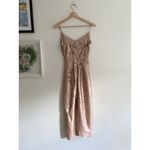 L'Agence Femme Sequin Cutout Midi Rose Gold Dress Size 0 Photo 7