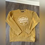 Ole Smoky Tennessee Moonshine Sweatshirt Crewneck Yellow Tan Smoky Mts Size S M Size M Photo 0