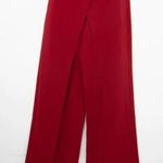 White House | Black Market NEW Wine Red Convertible Strapless SplitLeg Jumpsuit, 2 Photo 4
