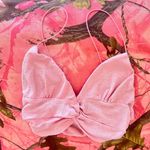 urban outfitters rose pink cinch embroidered open back crop top Photo 0