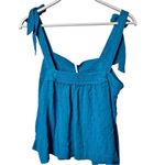 Rose + Olive    Flowy Women's Blue Women's  Bow Style Wide Straps Top Sz M NWT Photo 2