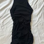Aritzia TNA  Bodycon Dress Malibu Ruched Black Photo 2