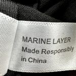 Marine layer  Lexi Rib Mock Neck Midi Dress Short Sleeve Ribbed Black M NWT Photo 4