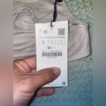 ZARA NWT Small  midi v-neck laces dress Sleeveless Cream Dress with Ruffle Hem Photo 9