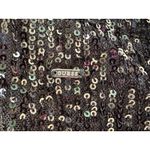 Guess  Sequin Button Up Collared Boyfriend Holiday Oversized Blouse Top Glam Sz M Photo 10