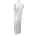 Cupshe NWT White Crochet Open Knit Sleeveless Midi Tank Coverup Sweater Dress S Photo 1