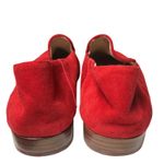 Antonio Melani Red Suede Loafers Women's Size 8M Leather Sole Minimalist Classic Photo 4