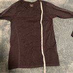 Athleta Flurry Shine Base Layer Top Size Medium Black and Silver Photo 8