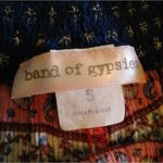 Band of Gypsies Red & Blue Floral Paisley Shorts Photo 4
