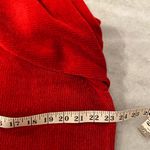 Karen Scott  Size L Red Shawl Neck Soft Chenille Knit Pullover Swsater Photo 7