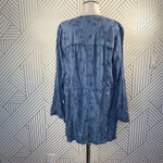 Anthropologie Hei Hei Melita Utility Jacket Cardigan Embroidered Blue Size Small Photo 9