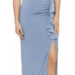 Betsy and Adam Women's Gather Maxi Evening Dress Photo 0
