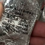 ZARA NWOT  Metallic Silver Fishermen Sandals Photo 8