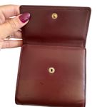 Cartier Womens Paris Vintage Burgundy Leather Wallet Photo 8