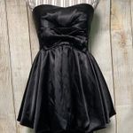 Black Bow Tie Mini Dress Size M Photo 0