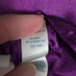 Piper & Blue Y2K Purple Satin Ruffle Tie Neck 3/4 Sleeve Babydoll Top XL Photo 7
