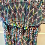 Sequin Hearts Women's  Multicolor Boho Style‎ Summer Maxi Dress Size Small Photo 2