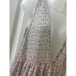 Anthropologie maeve sheer floral Violetta Slip dress colorful  size small Hippie Photo 2