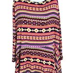 Kate & Mallory  Womens Tunic Top Plus Size 2X/3X Multicolor Geometric Print Photo 0
