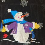 Quacker Factory  Black Velvet Christmas/embroidered/Sequins/Pockets/Jean Style XS Photo 4