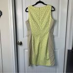 Badgley Mischka  Belle leopard jacquard color block‎ sheath dress size 14 Photo 3