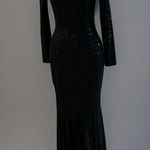 Jessica McClintock Elegant black Sequin Evening Women's Maxi Dress Photo 2