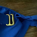 Xhilaration  Junior’s Blue Ribbed Triangle Bikini Top Photo 3